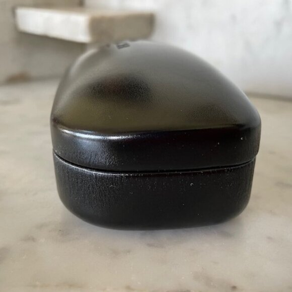 COACH Black Eyeglass Hard Clamshell Case Hinged with Cleaning Cloth - Picture 8 of 12